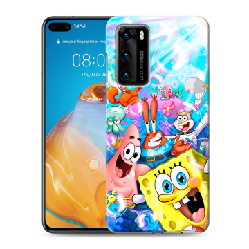 Силиконовый чехол на Huawei P40 с принтом спанчбоб спанч боб Силиконовый чехол на Huawei P40 с принтом спанчбоб спанч боб