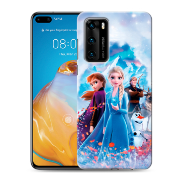 Силиконовый чехол на Huawei P40 с принтом Холодное сердце Frozen Силиконовый чехол на Huawei P40 с принтом Холодное сердце Frozen