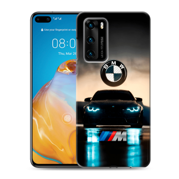Силиконовый чехол на Huawei P40 с принтом БМВ BMW