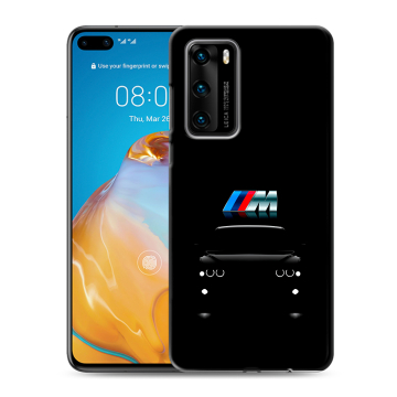 Силиконовый чехол на Huawei P40 с принтом БМВ BMW