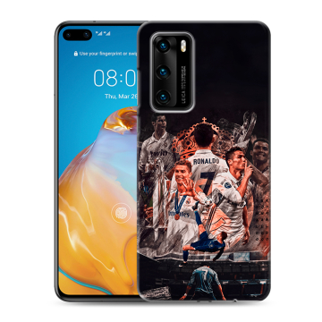 Силиконовый чехол на Huawei P40 с принтом Реал Роналдо Real Ronaldo