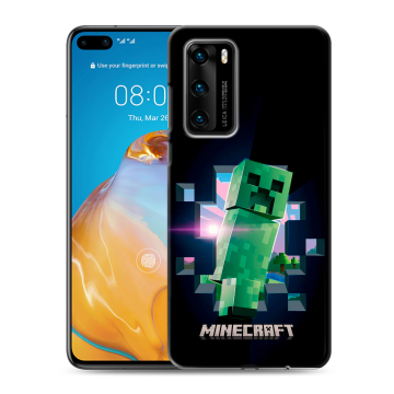 Силиконовый чехол на Huawei P40 с принтом Майнкрафт Minecraft