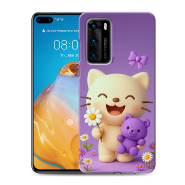 Силиконовый чехол на Huawei P40 с принтом для девочек Силиконовый чехол на Huawei P40 с принтом для девочек