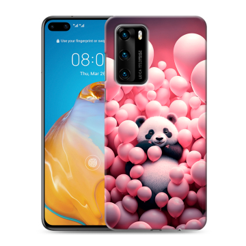 Силиконовый чехол на Huawei P40 с принтом Панда