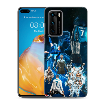 Силиконовый чехол на Huawei P40 с принтом Реал Роналдо