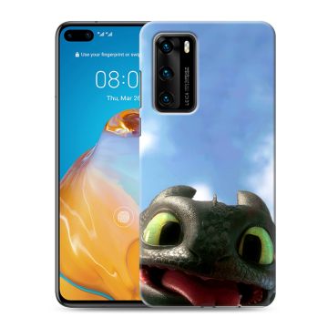 Силиконовый чехол на Huawei P40 с принтом Как приручить дракона