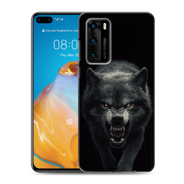 Силиконовый чехол на Huawei P40 с принтом Волк Силиконовый чехол на Huawei P40 с принтом Волк
