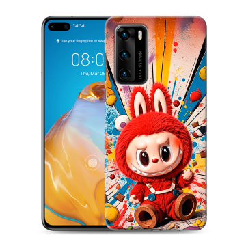 Силиконовый чехол на Huawei P40 с принтом Labubu Лабубу Силиконовый чехол на Huawei P40 с принтом Labubu Лабубу