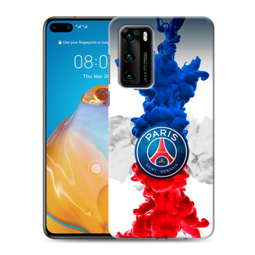 Силиконовый чехол на Huawei P40 с принтом PSG ПСЖ