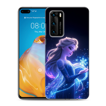 Силиконовый чехол на Huawei P40 с принтом Холодное сердце Frozen