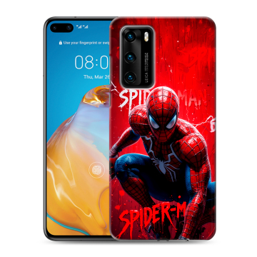 Силиконовый чехол на Huawei P40 с принтом Spiderman Человек паук
