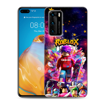 Силиконовый чехол на Huawei P40 с принтом Roblox Роблокс