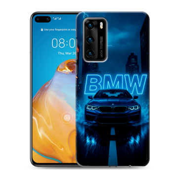 Силиконовый чехол на Huawei P40 с принтом BMW БМВ Силиконовый чехол на Huawei P40 с принтом BMW БМВ