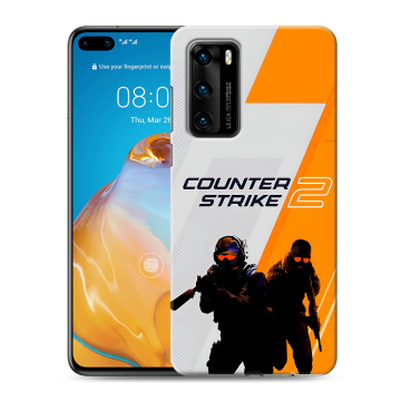Силиконовый чехол на Huawei P40 с принтом Counter Strike