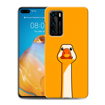 Силиконовый чехол на Huawei P40 с принтом Смешная утка