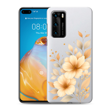 Силиконовый чехол на Huawei P40 с принтом для девушки