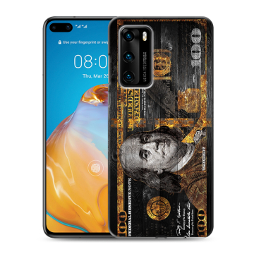 Силиконовый чехол на Huawei P40 с принтом Доллар деньги
