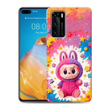 Силиконовый чехол на Huawei P40 с принтом Labubu Лабубу Силиконовый чехол на Huawei P40 с принтом Labubu Лабубу