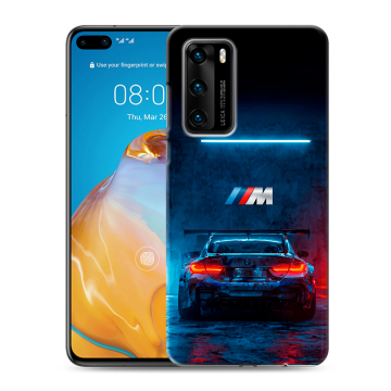 Силиконовый чехол на Huawei P40 с принтом BMW БМВ Силиконовый чехол на Huawei P40 с принтом BMW БМВ