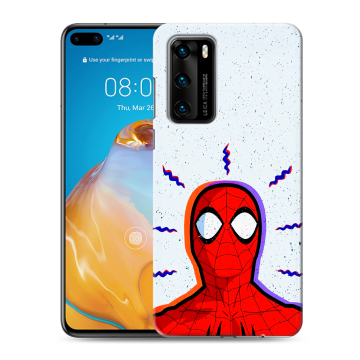 Силиконовый чехол на Huawei P40 с принтом Spiderman Человек паук