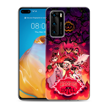 Силиконовый чехол на Huawei P40 с принтом Hazbin Hotel Отель Хазбин Силиконовый чехол на Huawei P40 с принтом Hazbin Hotel Отель Хазбин