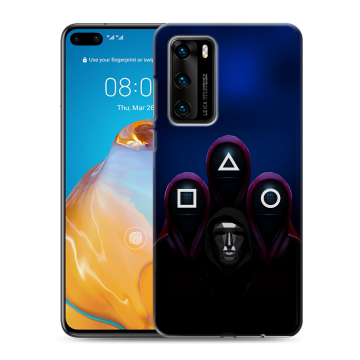 Силиконовый чехол на Huawei P40 с принтом Игра Кальмара