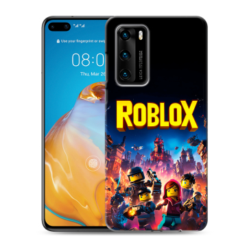 Силиконовый чехол на Huawei P40 с принтом Roblox Роблокс