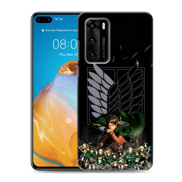 Силиконовый чехол на Huawei P40 с принтом Атака титанов Силиконовый чехол на Huawei P40 с принтом Атака титанов