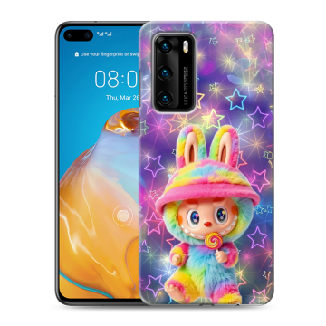 Силиконовый чехол на Huawei P40 с принтом Labubu Лабубу Силиконовый чехол на Huawei P40 с принтом Labubu Лабубу