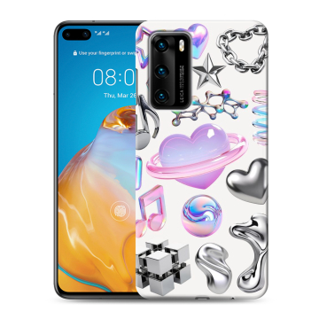 Силиконовый чехол на Huawei P40 с принтом Y2K Силиконовый чехол на Huawei P40 с принтом Y2K