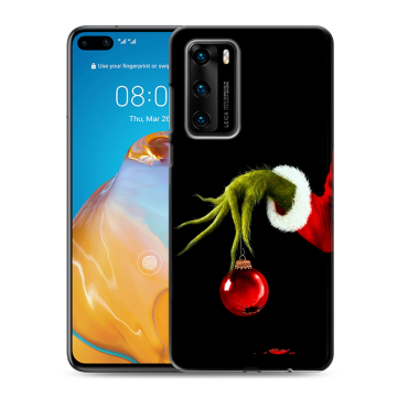 Силиконовый чехол на Huawei P40 с принтом Новый год Гринч
