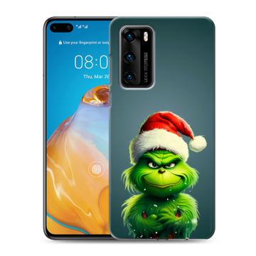Силиконовый чехол на Huawei P40 с принтом Новый год Силиконовый чехол на Huawei P40 с принтом Новый год