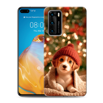 Силиконовый чехол на Huawei P40 с принтом Новый год Силиконовый чехол на Huawei P40 с принтом Новый год