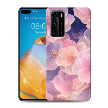 Силиконовый чехол на Huawei P40 с принтом женский