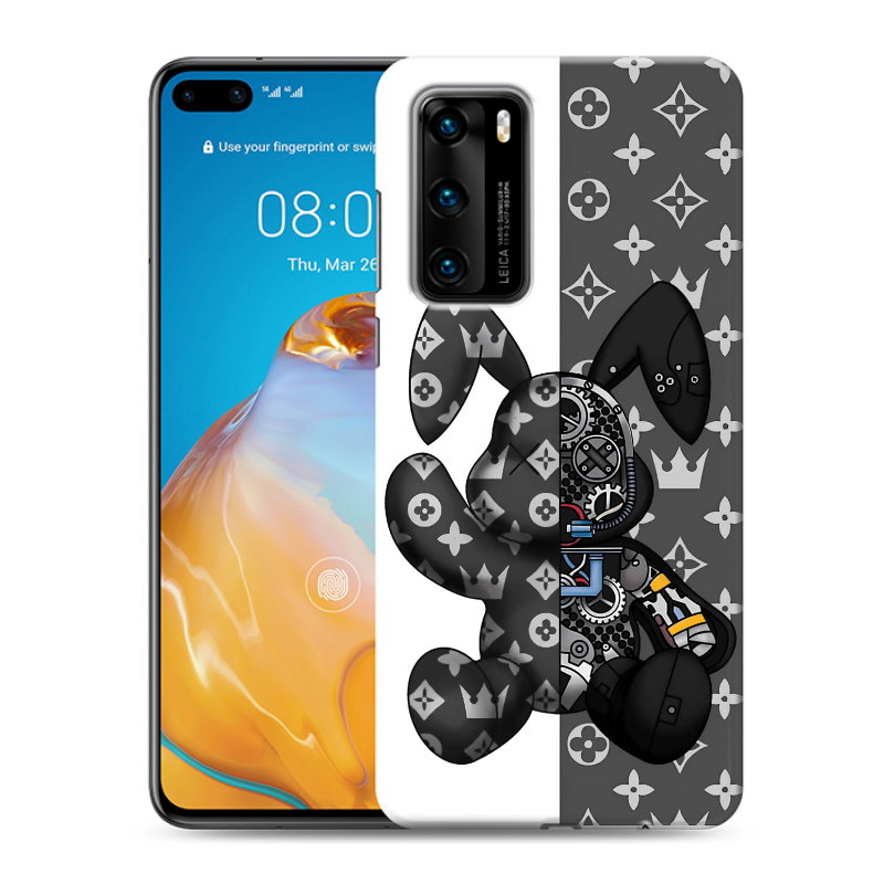 Силиконовый чехол на Huawei P40 с принтом Луи робот Силиконовый чехол на Huawei P40 с принтом Луи робот