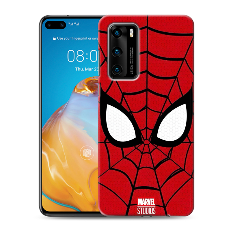Силиконовый противоударный чехол на Huawei P40 с принтом человек паук spiderman Силиконовый противоударный чехол на Huawei P40 с принтом человек паук spiderman