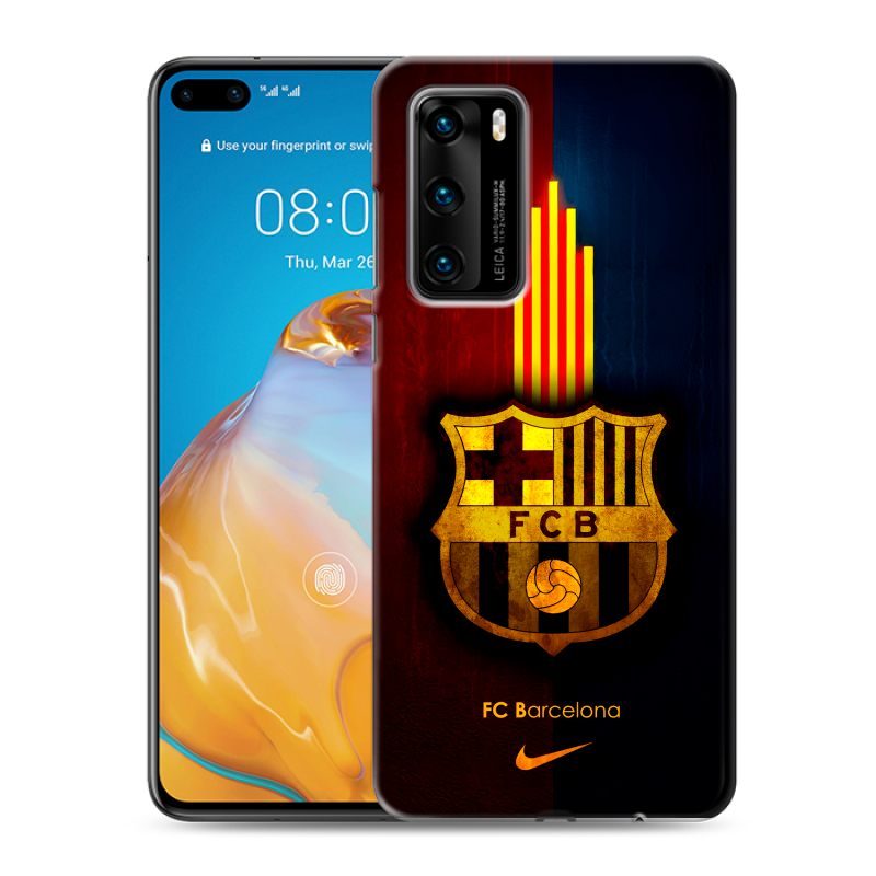 Пластиковый чехол на Huawei P40 с принтом Барселона Barcelona Пластиковый чехол на Huawei P40 с принтом Барселона Barcelona