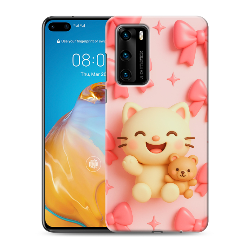 Силиконовый чехол на Huawei P40 с принтом для девочек Силиконовый чехол на Huawei P40 с принтом для девочек