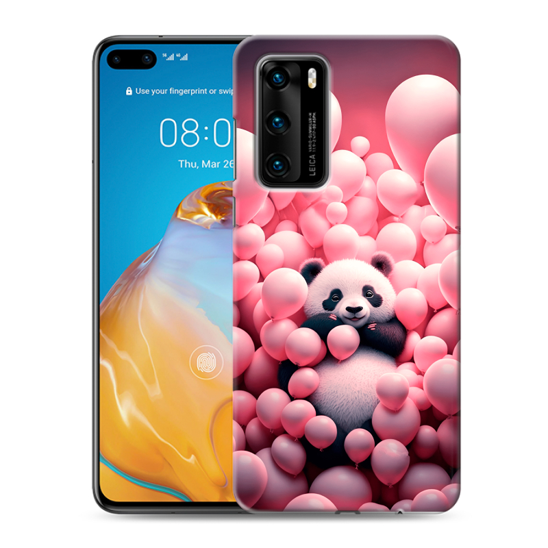 Силиконовый чехол на Huawei P40 с принтом Панда Силиконовый чехол на Huawei P40 с принтом Панда