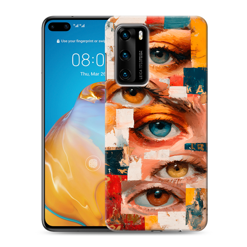 Пластиковый чехол на Huawei P40 с принтом Модный принт Пластиковый чехол на Huawei P40 с принтом Модный принт