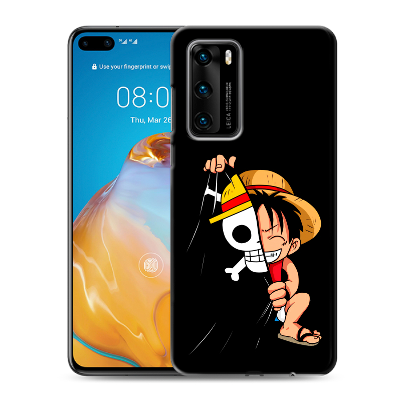 Пластиковый чехол на Huawei P40 с принтом One Piece Ван Пис Пластиковый чехол на Huawei P40 с принтом One Piece Ван Пис