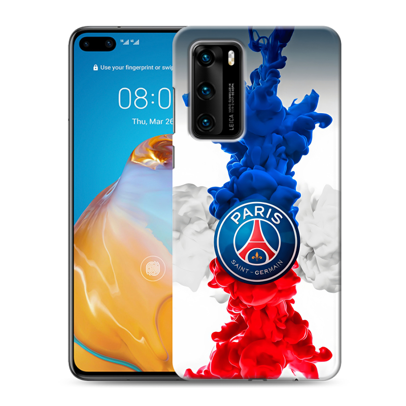 Силиконовый чехол на Huawei P40 с принтом PSG ПСЖ Силиконовый чехол на Huawei P40 с принтом PSG ПСЖ