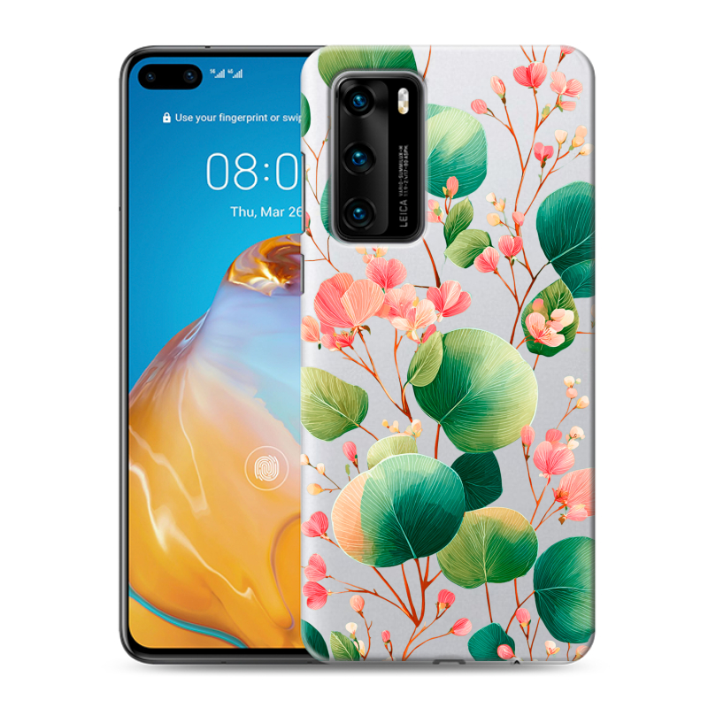 Пластиковый чехол на Huawei P40 с принтом женский Пластиковый чехол на Huawei P40 с принтом женский