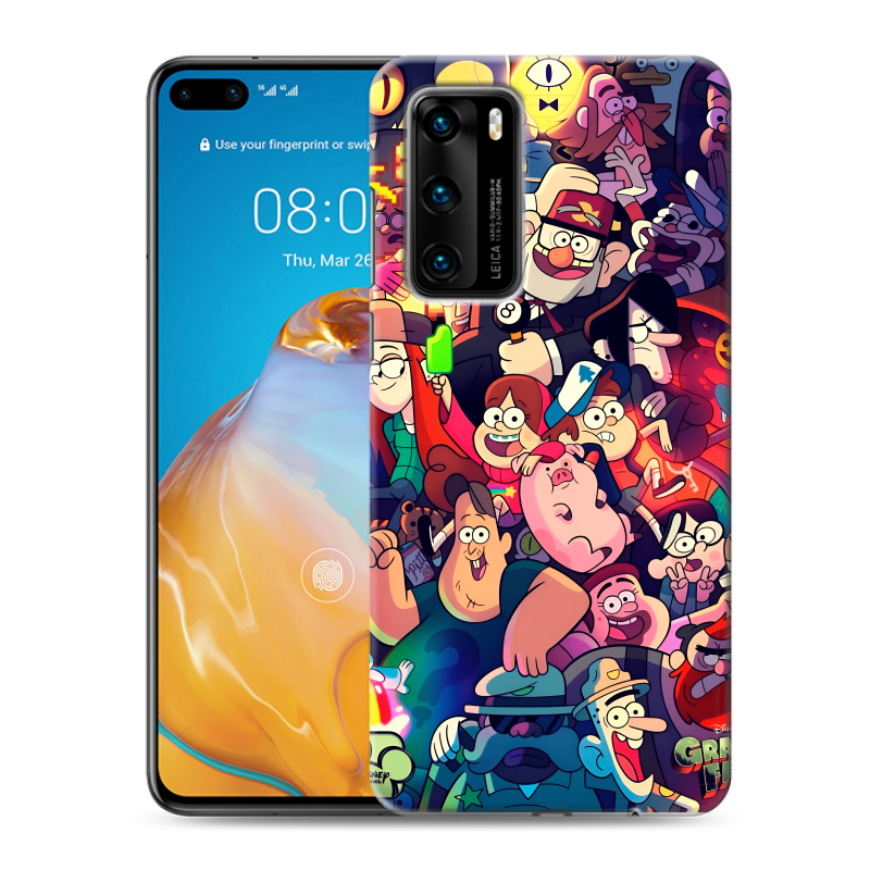 Силиконовый чехол на Huawei P40 с принтом Gravity Falls Гравити Фолз Силиконовый чехол на Huawei P40 с принтом Gravity Falls Гравити Фолз