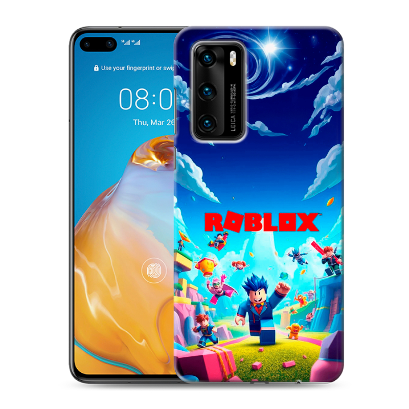 Силиконовый чехол на Huawei P40 с принтом Roblox Роблокс Силиконовый чехол на Huawei P40 с принтом Roblox Роблокс