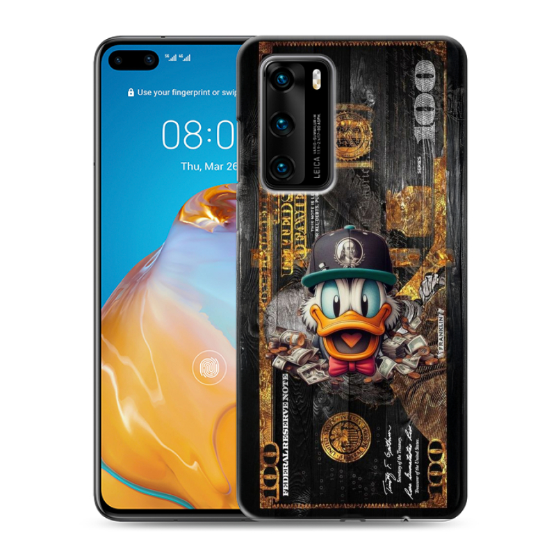 Силиконовый чехол на Huawei P40 с принтом Дональд Дак Доллар Силиконовый чехол на Huawei P40 с принтом Дональд Дак Доллар