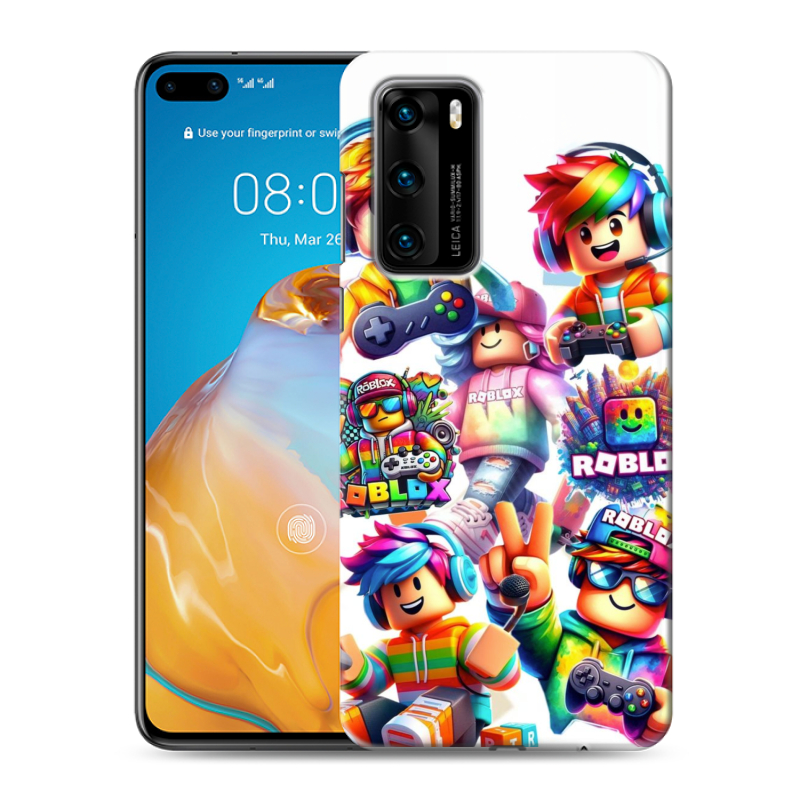 Силиконовый чехол на Huawei P40 с принтом Roblox Роблокс Силиконовый чехол на Huawei P40 с принтом Roblox Роблокс