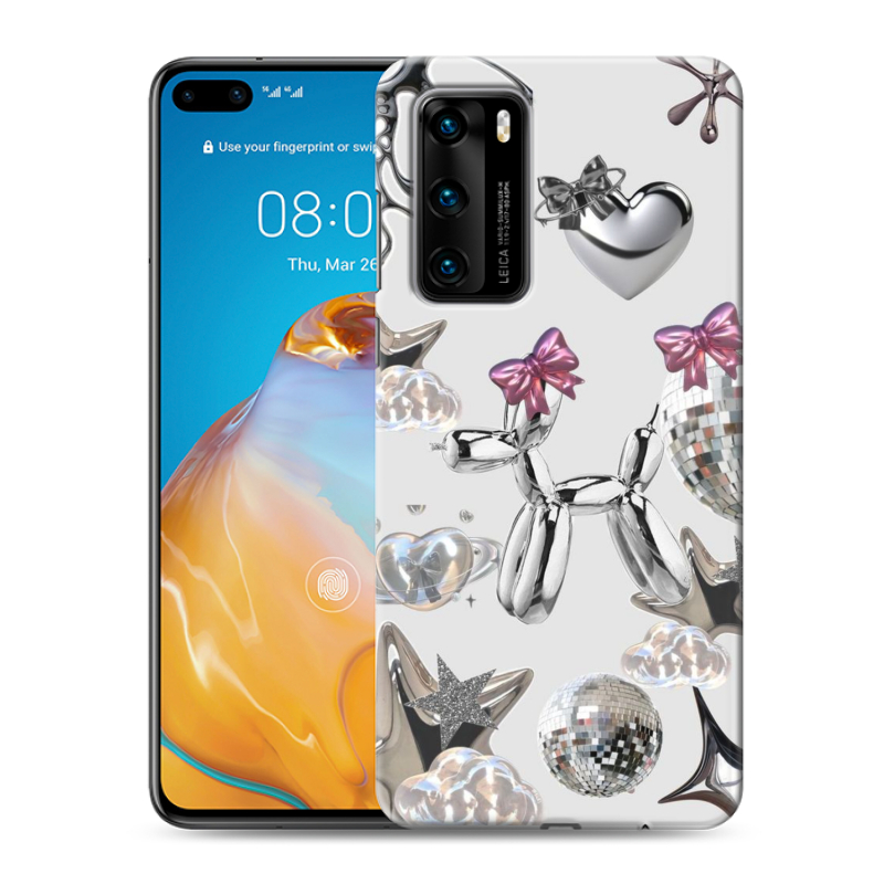 Силиконовый чехол на Huawei P40 с принтом Y2K Силиконовый чехол на Huawei P40 с принтом Y2K