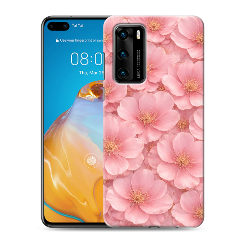 Силиконовый чехол на Huawei P40 с принтом женский Силиконовый чехол на Huawei P40 с принтом женский