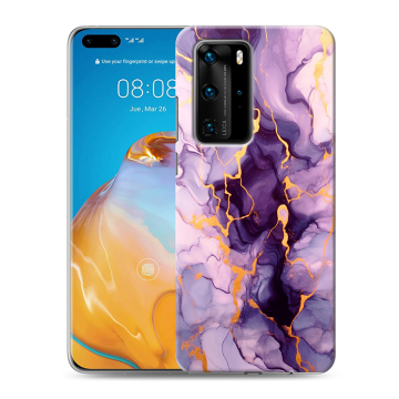 Силиконовый чехол на Huawei P40 Pro с принтом Мрамор Силиконовый чехол на Huawei P40 Pro с принтом Мрамор